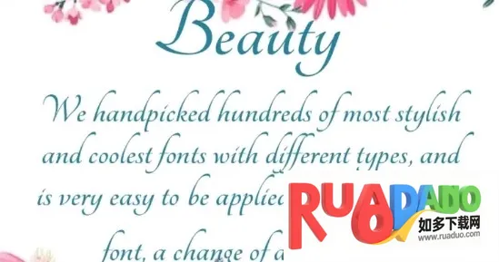 精选字体(字体美化)