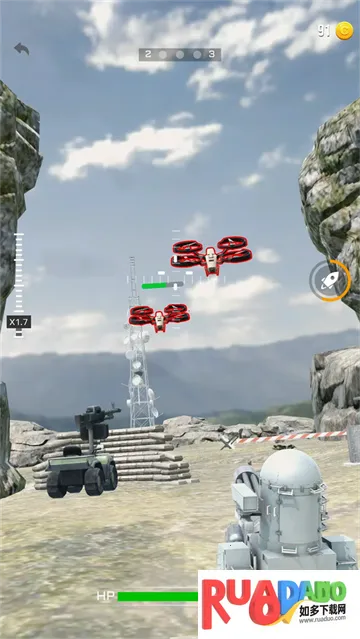 陆基密集阵炮台(射击保卫战)