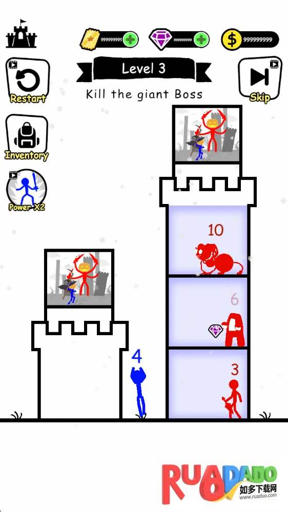 火柴人英雄塔防破解版