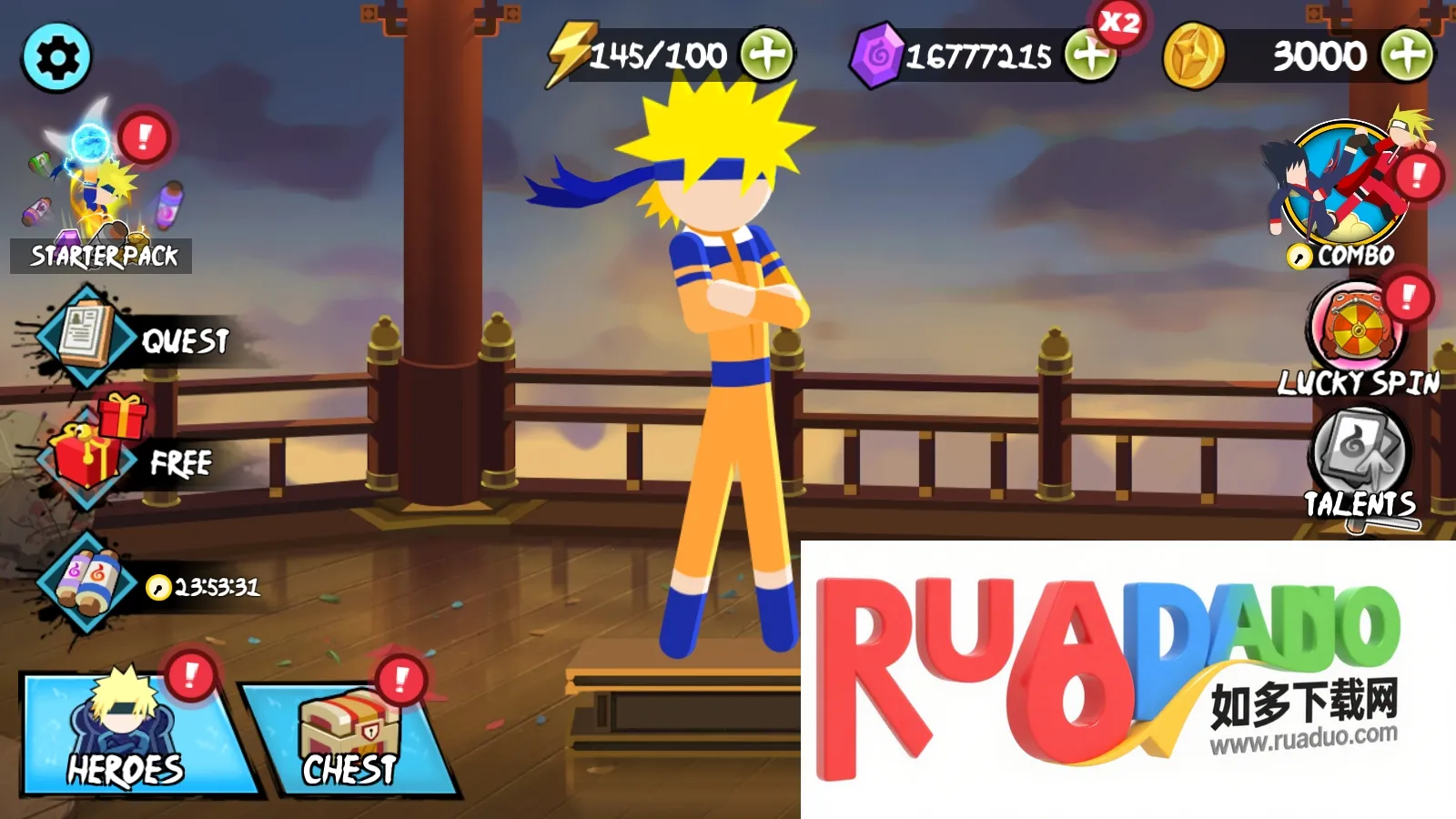 火柴人忍者大战3v3