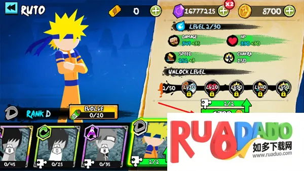 火柴人忍者大战3V3MOD菜单