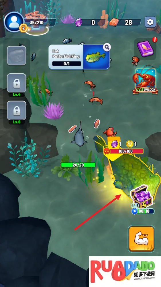 鲨鱼进化吞噬与成长(鲨鱼吞噬成长游戏)