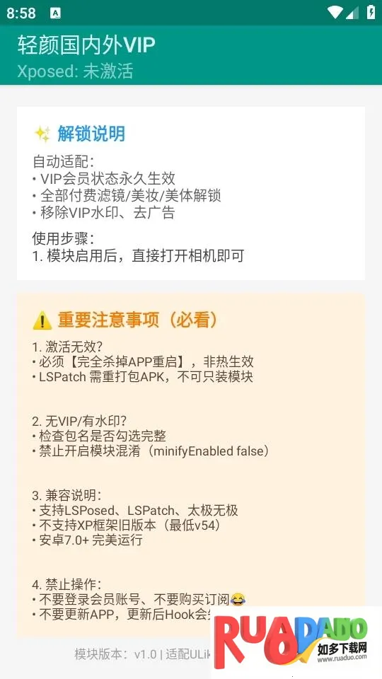 轻颜国内外VIP(轻颜相机VIP工具)