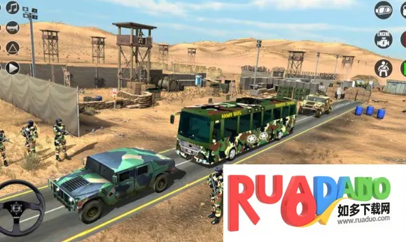 陆军巴士模拟器巴士驾驶(军事巴士驾驶游戏)